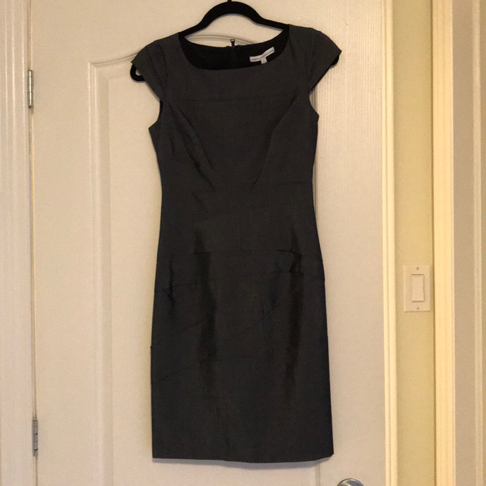 Tailored blue dress